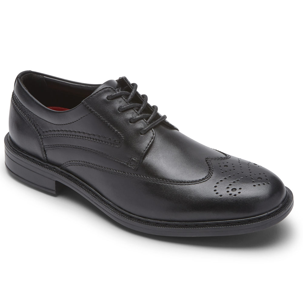 Rockport Snøre Sko Herre Svart - Tanner Wingtip - FCDX65712